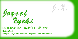 jozsef nyeki business card